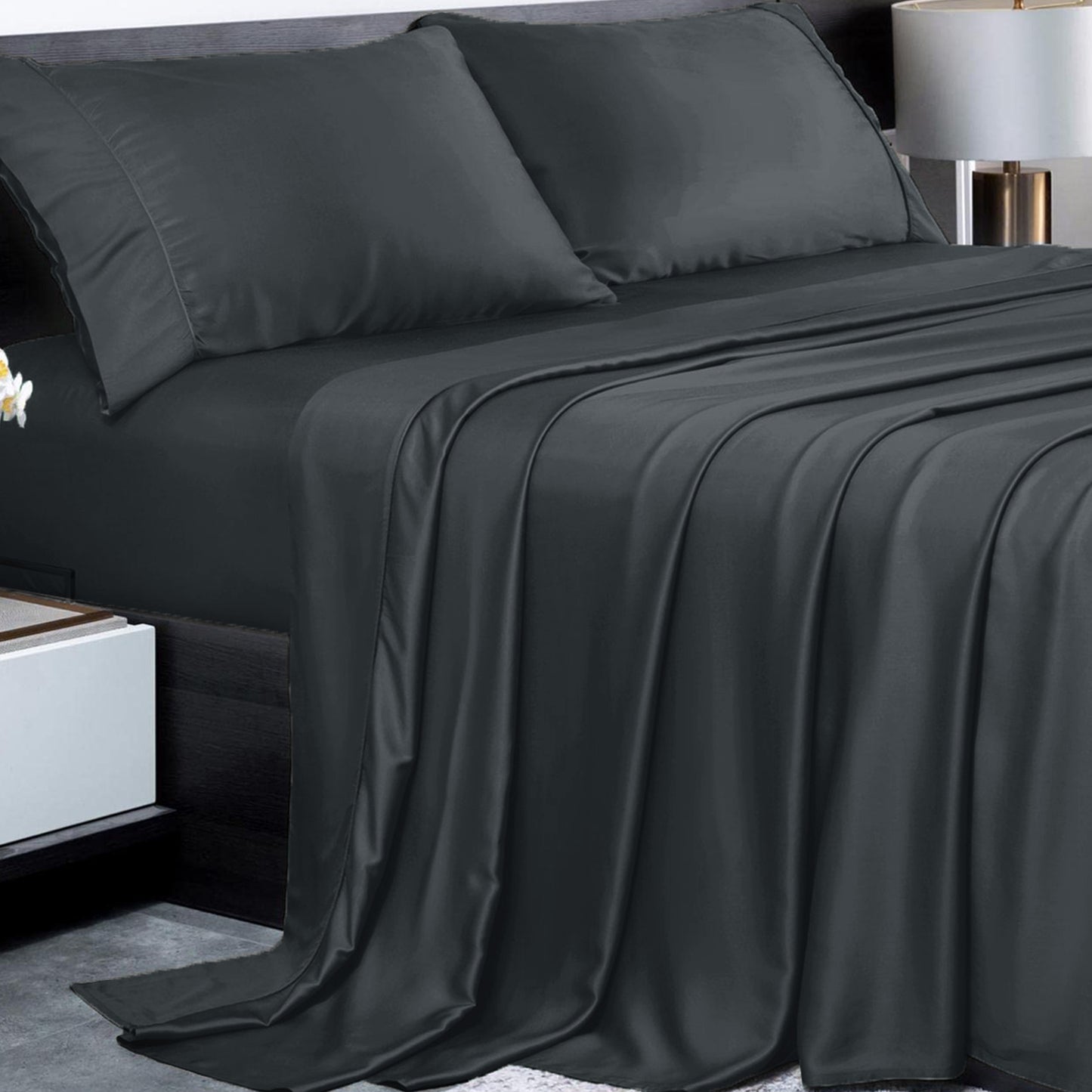 Wholesale Luxury Custom Bamboo Viscose Bed Sheets Set