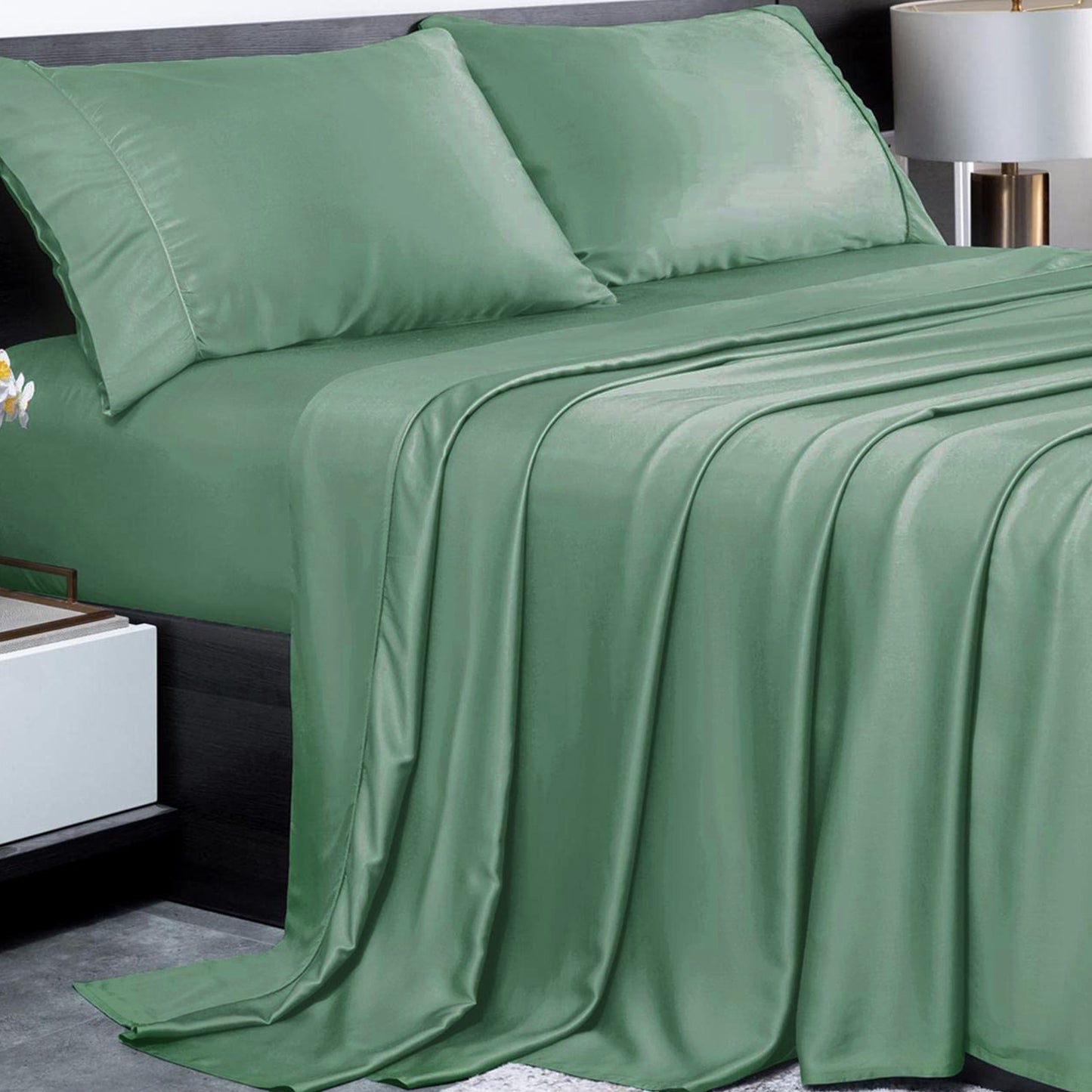 Wholesale Luxury Custom Bamboo Viscose Bed Sheets Set