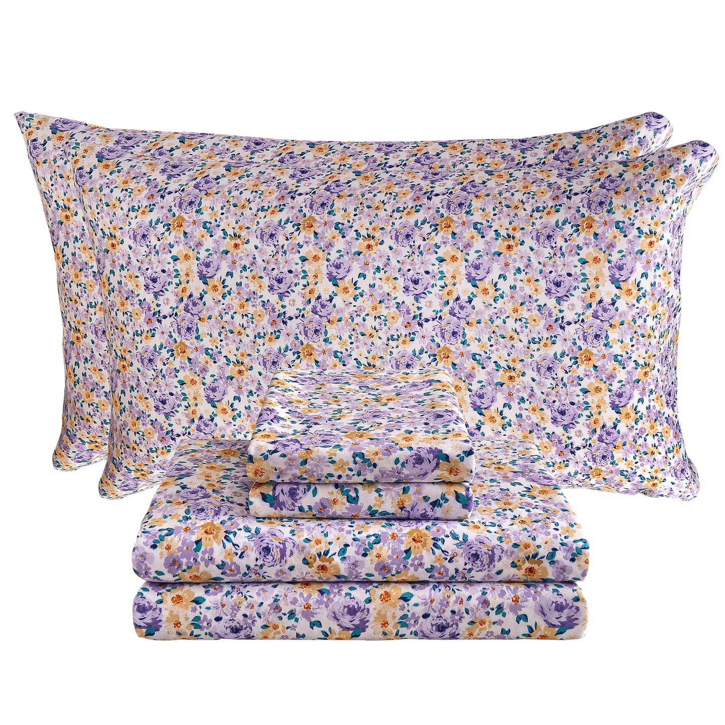 Wholesale Floral 4Pc Bed Sheets Set