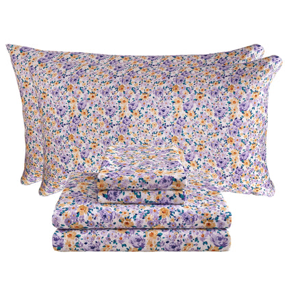 Wholesale Floral 4Pc Bed Sheets Set