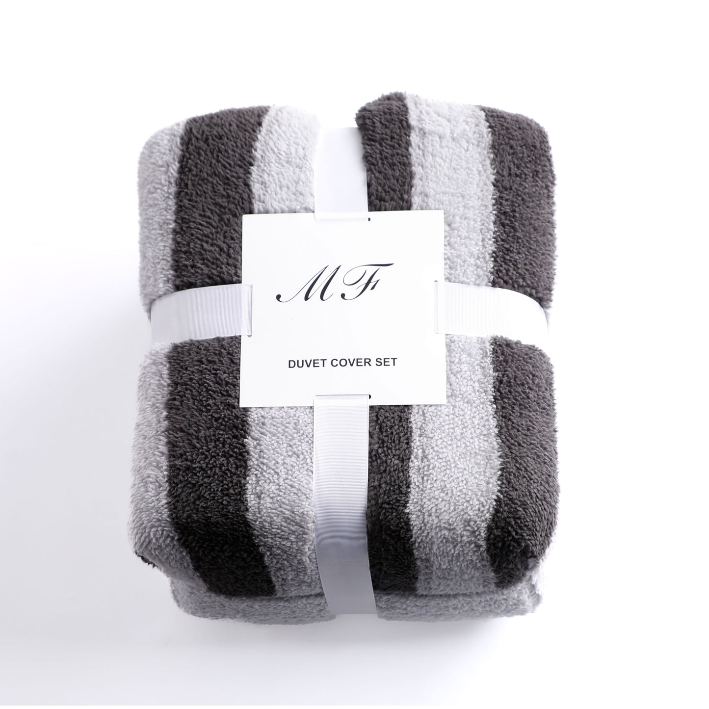 Wholesale Striped Lambskin Fleece Comforter Sets