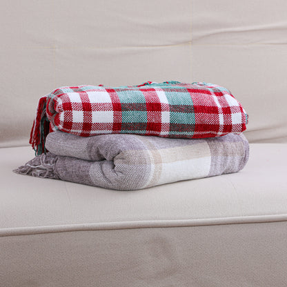 Christmas Tassel Chenille Blanket