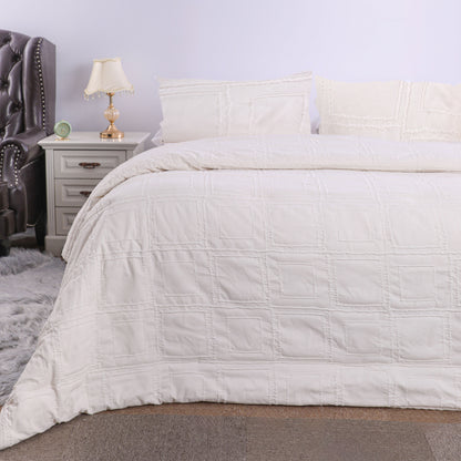 Wholesale Textured Tufted Duvet Cover Set