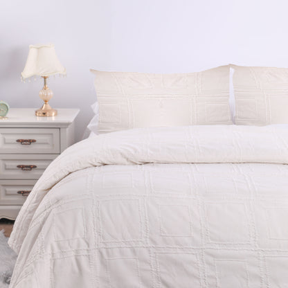 Wholesale Textured Tufted Duvet Cover Set