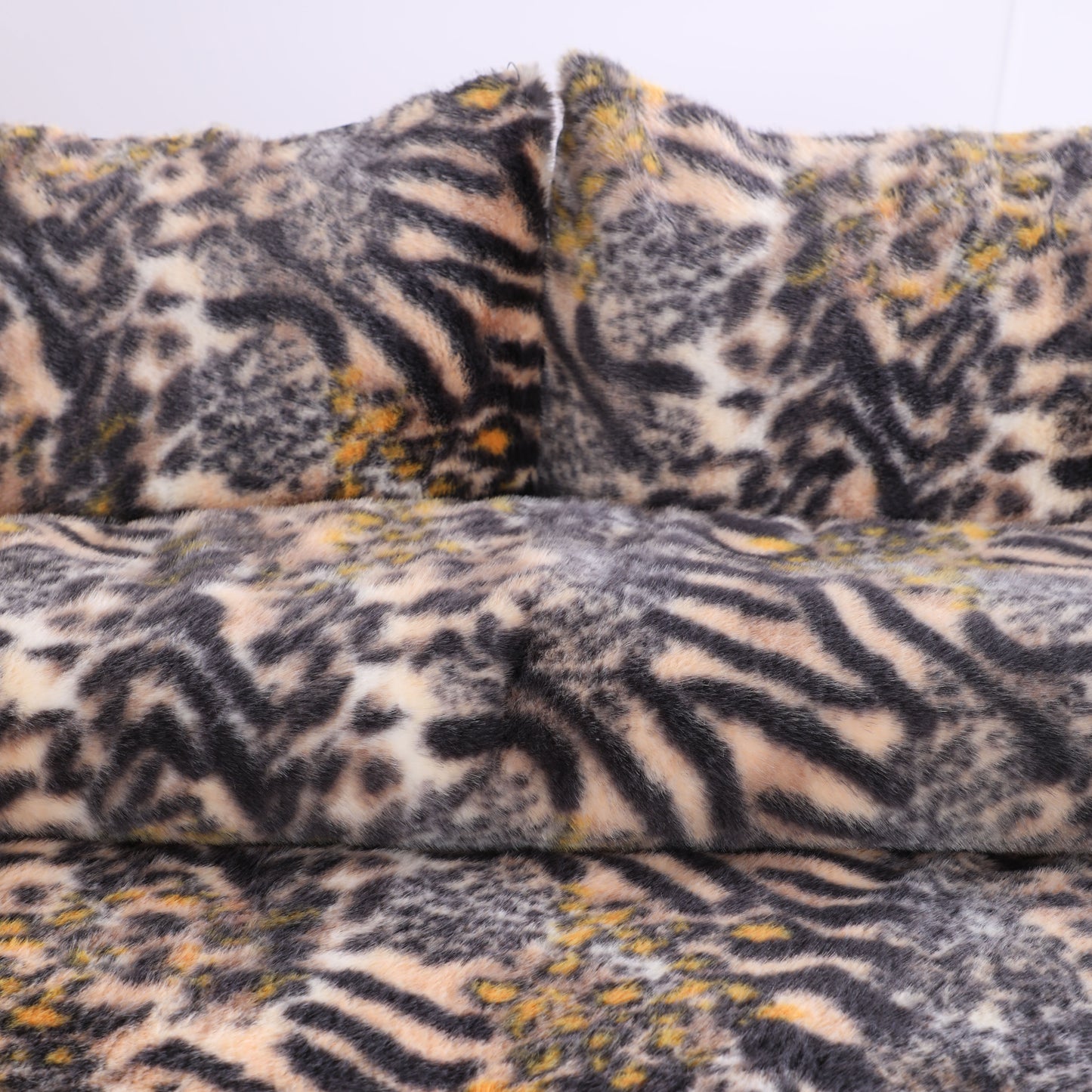 Wholesale Leopard Rabbit Fur Duvet Cover Set
