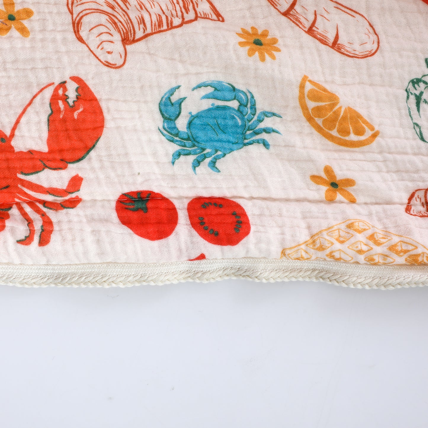 Food Printed Muslin Flannel Blankets