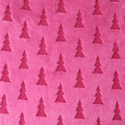 Christmas Tree Faux Fur Throw