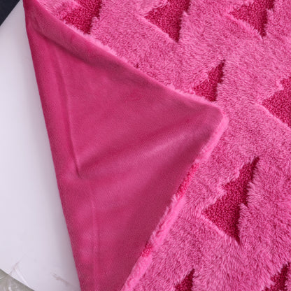 Christmas Tree Faux Fur Throw