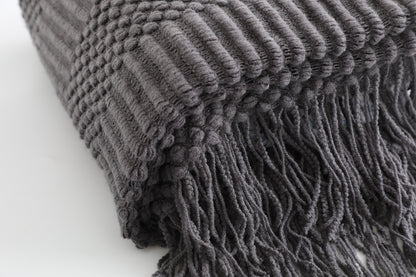 Knitted Tassel Throws and Blankets