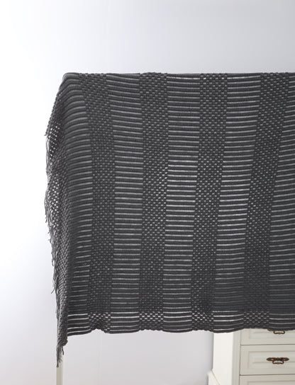 Knitted Tassel Throws and Blankets