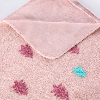 Christmas Tree Cozy Knitted Fleece Throw