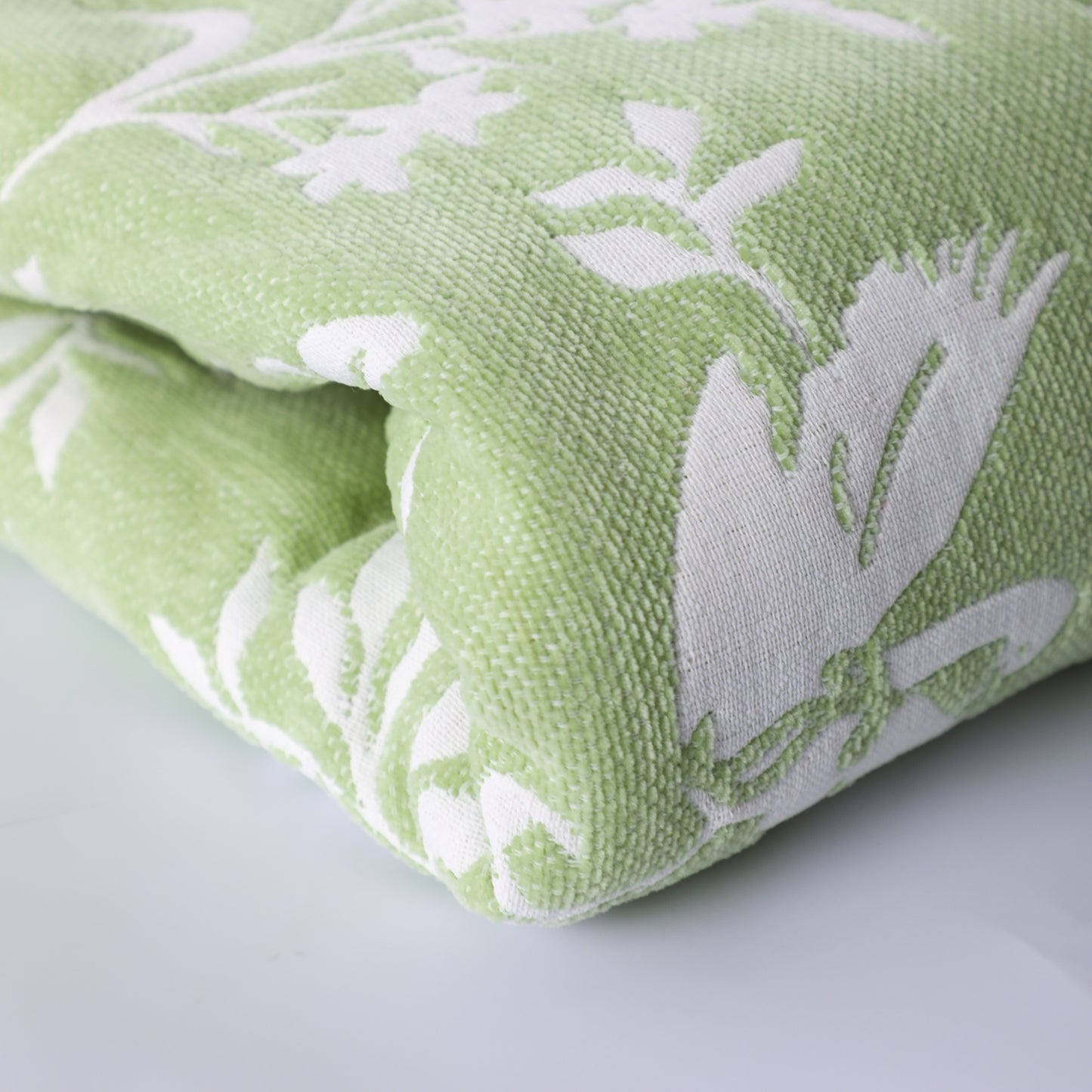 Green Swan Woven Blanket