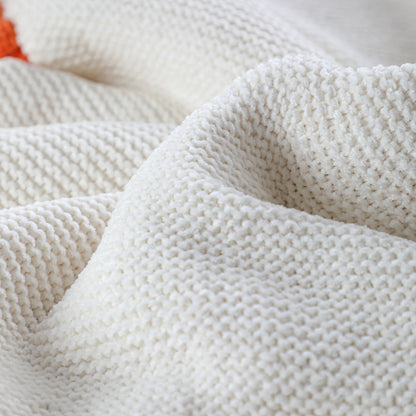 Handmade 3D Pumpkins Chenille Blanket