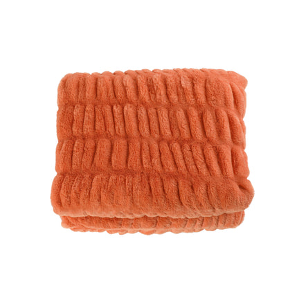 Spandex Elastic Faux Rabbit Fur Blanket