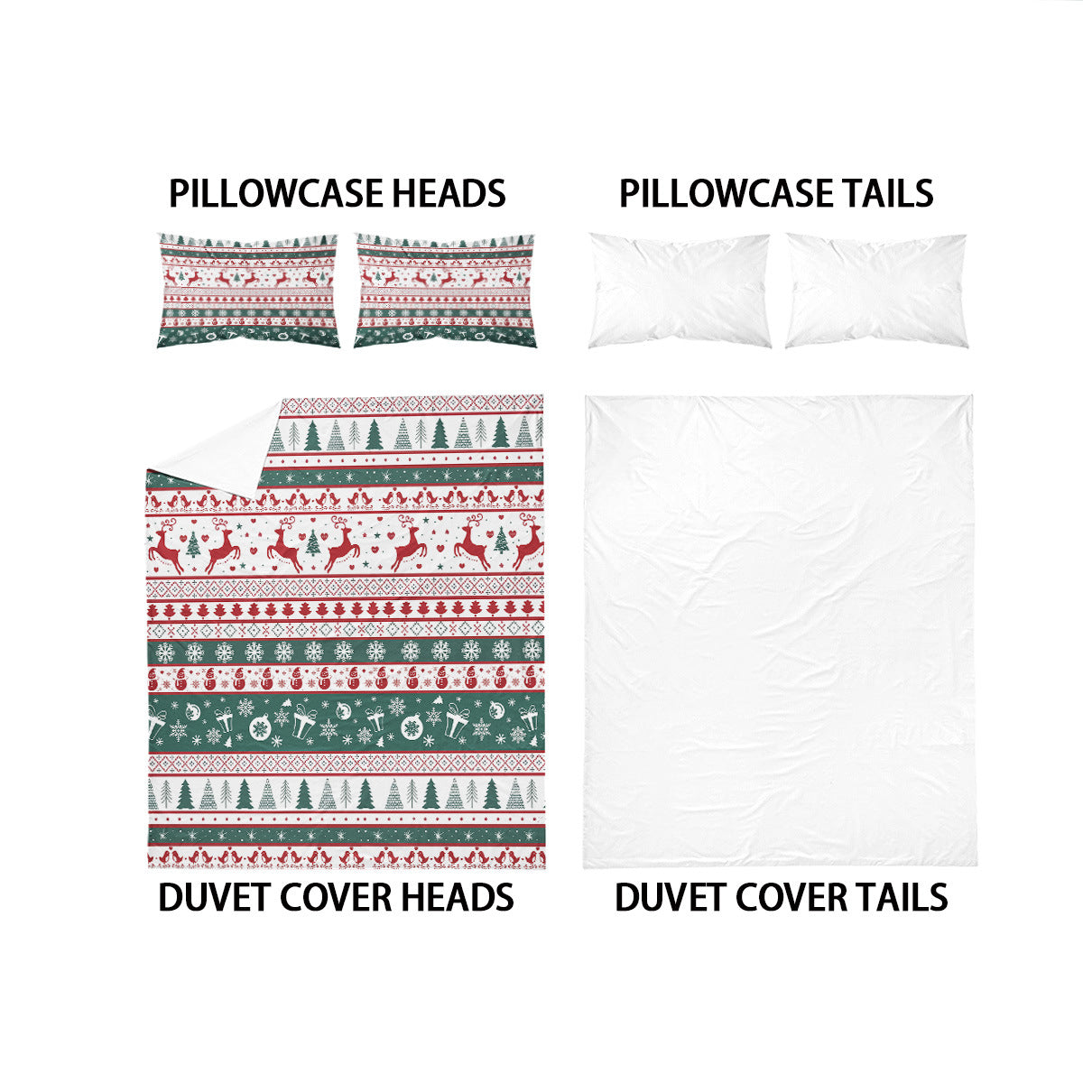 Custom Christmas Microfiber Duvet cover Sets