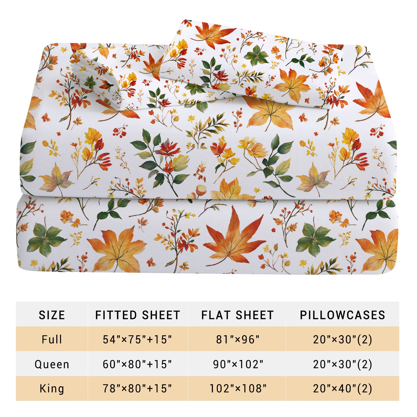 Autumn Floral 4-PC Bedding Set