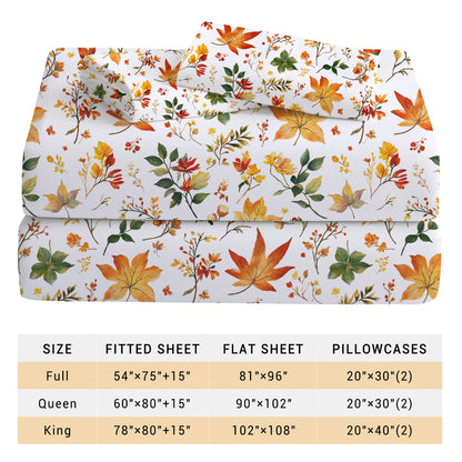 Autumn Floral 4-PC Bedding Set