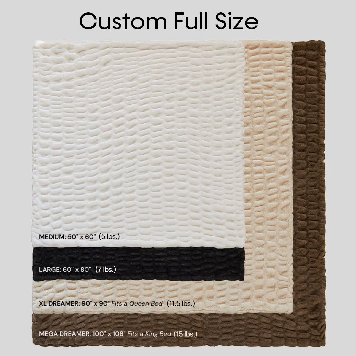 Spandex Faux Rabbit Fur Blanket