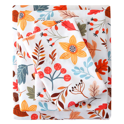 Autumn Themed 4-PC Bedding Set