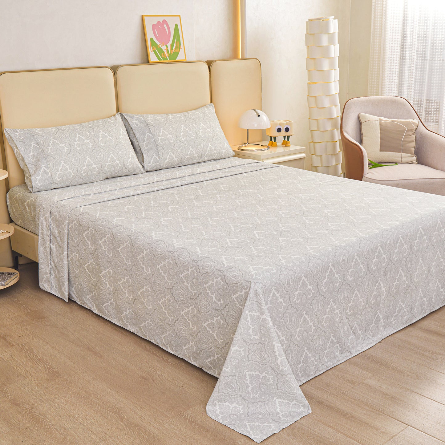 Wholesale New  Printed 4 Pc Bedding Set Sheets