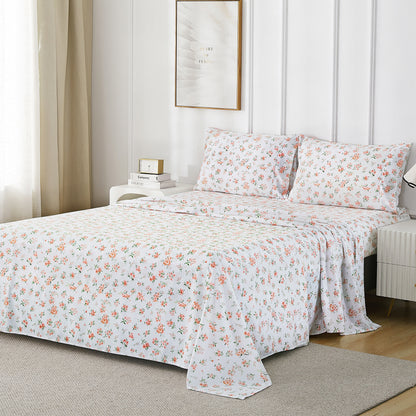 Classic Floral Print 4-PC Bedding Set