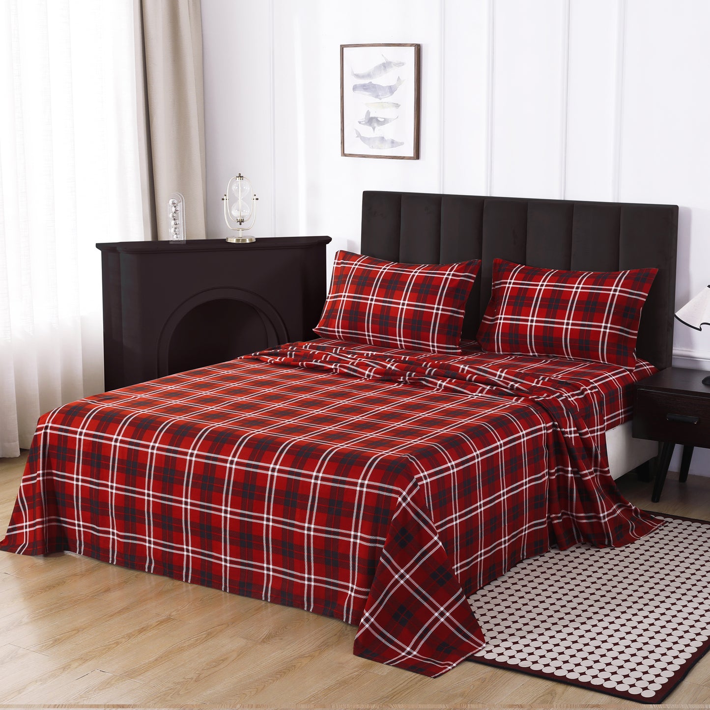 Vintage Plaid 4-PC Bedding Set