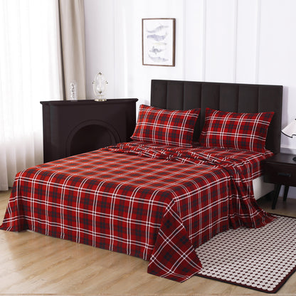 Vintage Plaid 4-PC Bedding Set