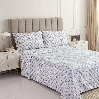 Wholesale Reindeer 4Pc Bed Sheets Set