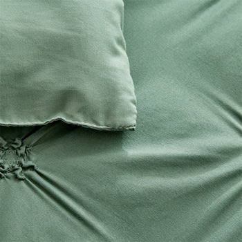 Wholesale Pinch Flower Green Comforter Sets