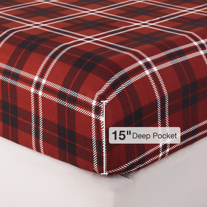 Vintage Plaid 4-PC Bedding Set