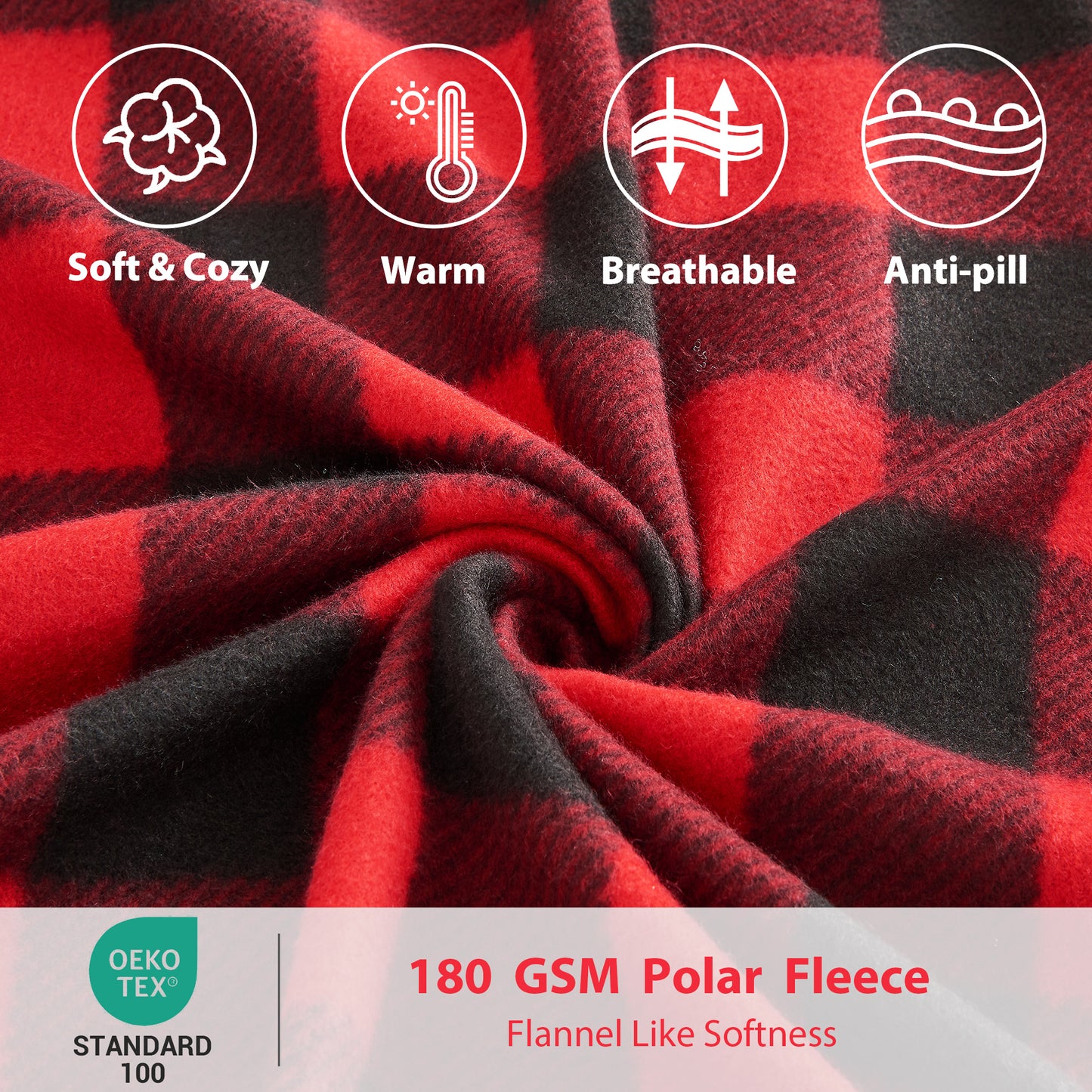 Wholesale 4pc  Plaid Printed Double-faced Fleece Bedding Set