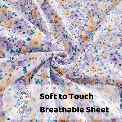 Wholesale Floral 4Pc Bed Sheets Set