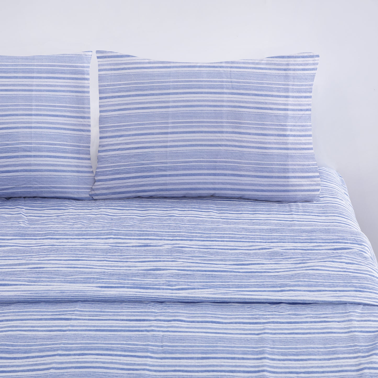 Wholesale Imitation Cotton Stripes Bed Sheet Set