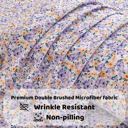 Wholesale Floral 4Pc Bed Sheets Set