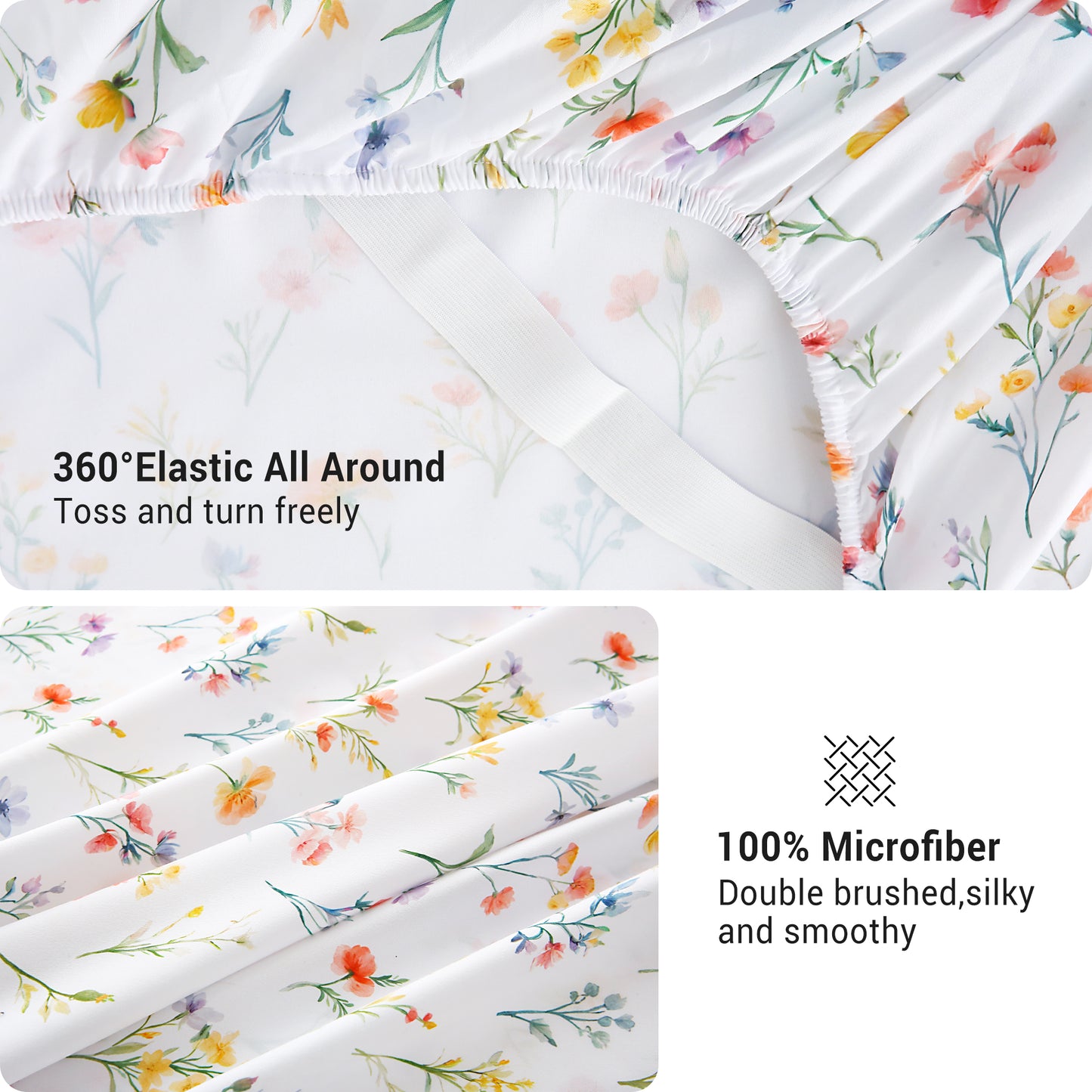 Green Leaf Brushed Bedding Set