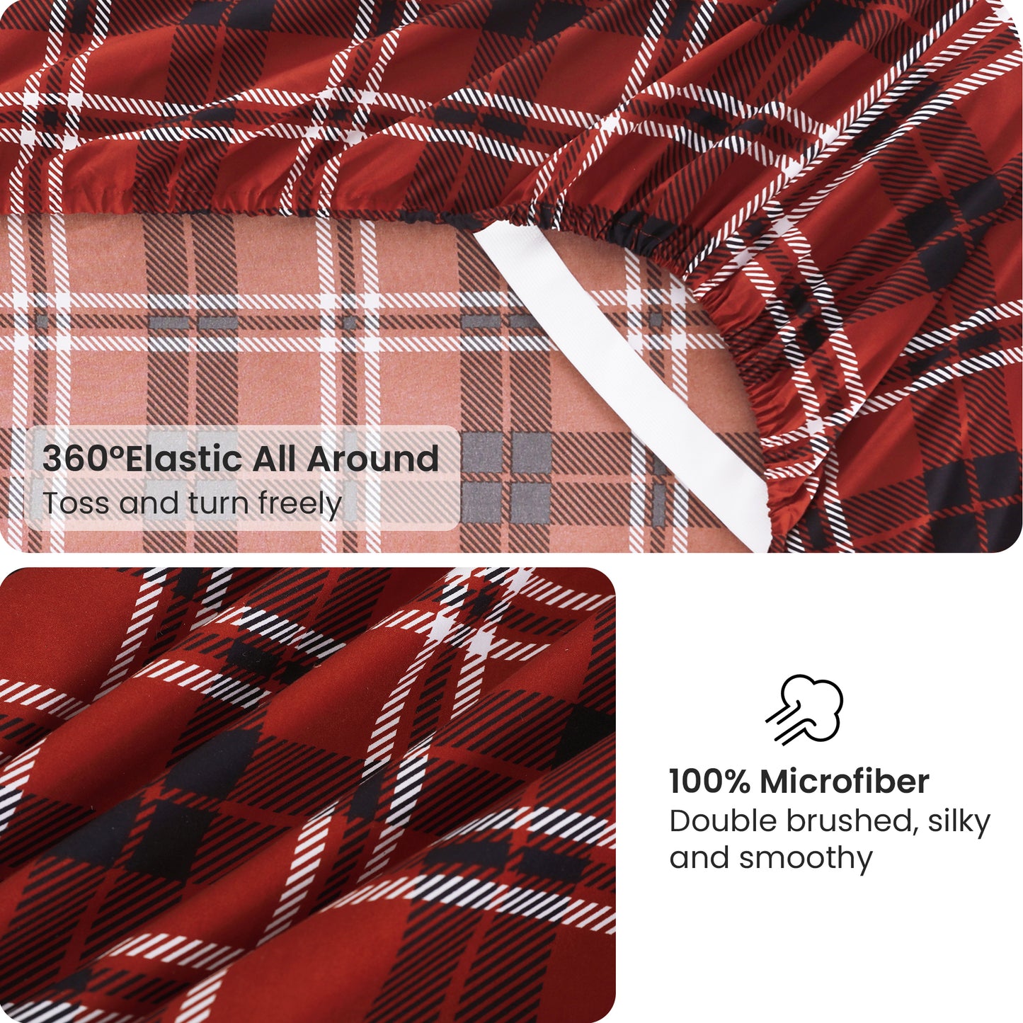 Vintage Plaid 4-PC Bedding Set