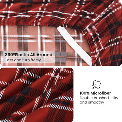 Vintage Plaid 4-PC Bedding Set