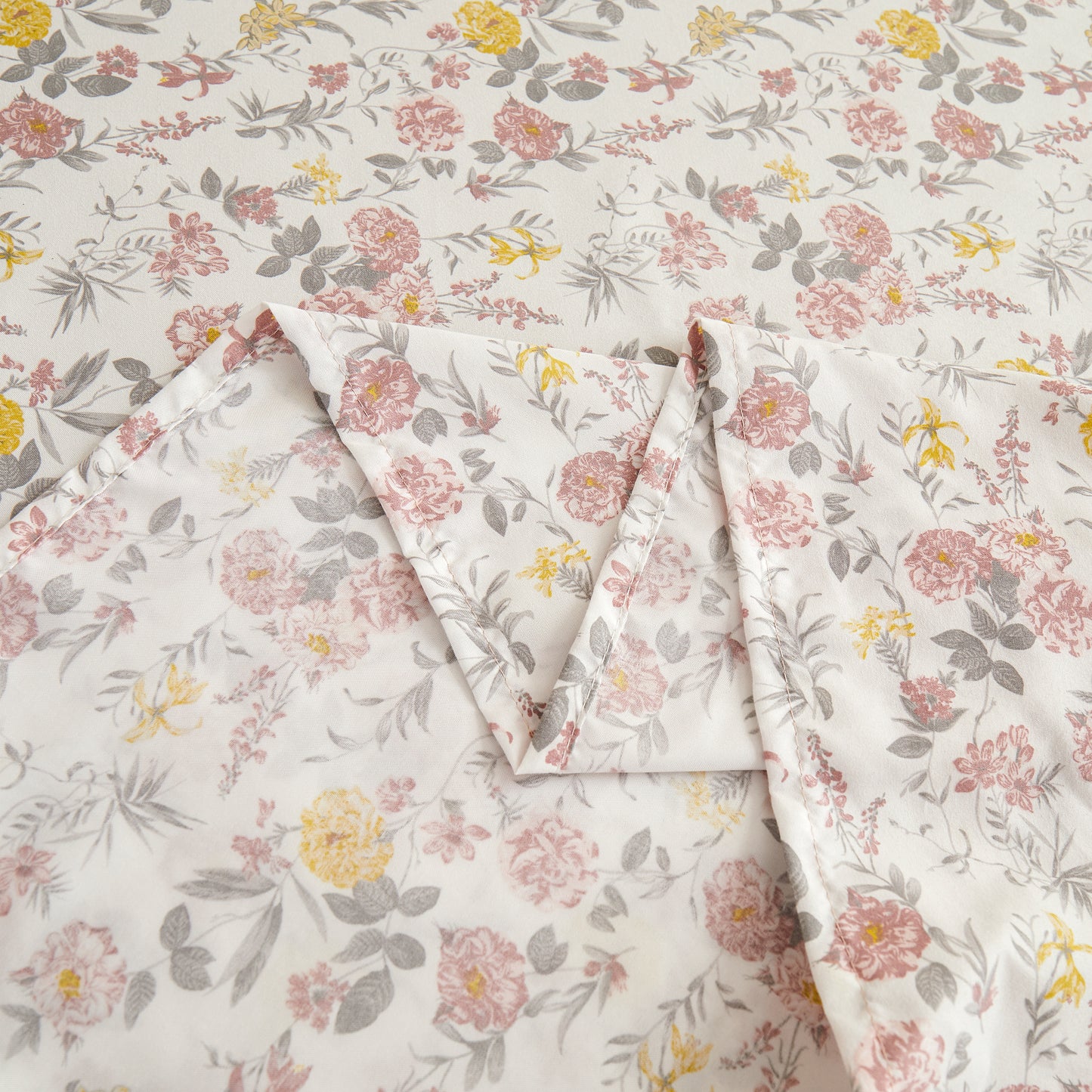 Flower Brushed Fabric Bedding