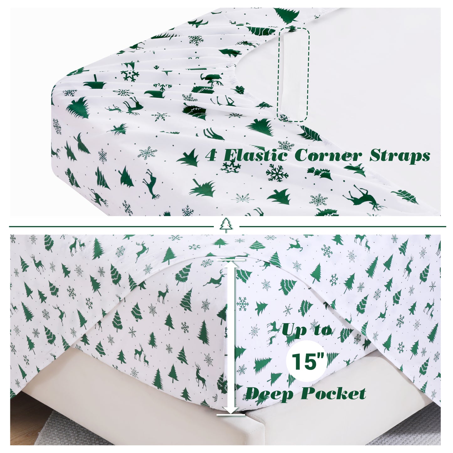 Wholesale Christmas Cotton Bedding Sheet Sets