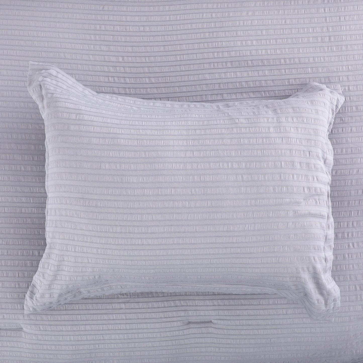 Soft Grey Bubble Gauze Comforter Set