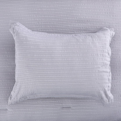 Soft Grey Bubble Gauze Comforter Set