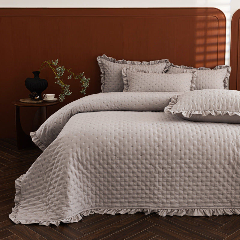 Wholesale Lotus Leaf Edge Quilted Sets