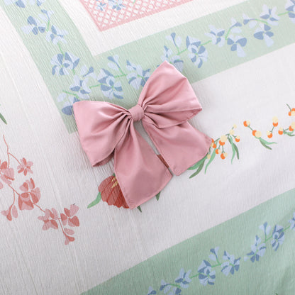 Wholesale Girl Pink Bow Print Comforter Sets