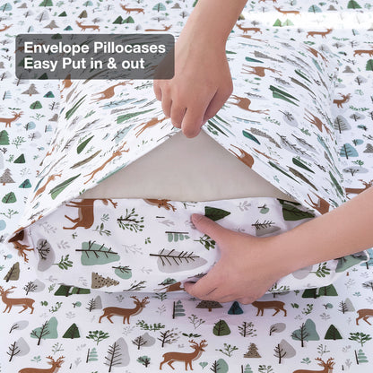 Christmas Moose Design 4-PC Bedding Set