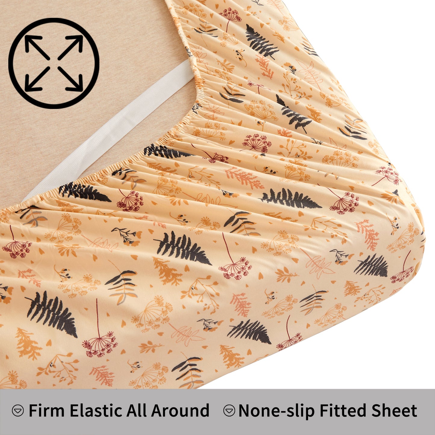 Wholesale Yellow 4Pc Bed Sheets Set