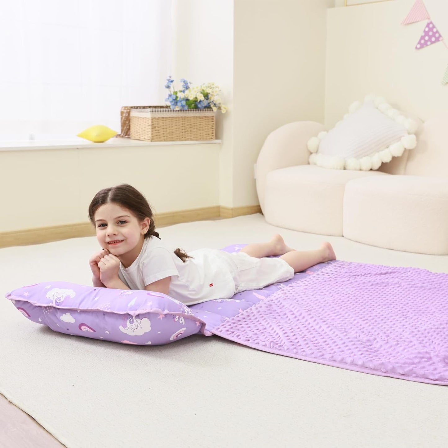 Custom Unicorn Printed Kid Nap Mat