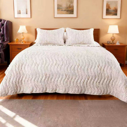 Wholesale Three piece Beige Quilted Sets