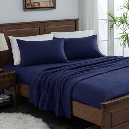 Wholesale4pc Double-faced Fleece Bedding Set