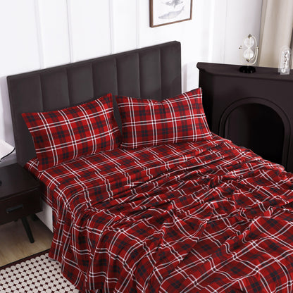 Vintage Plaid 4-PC Bedding Set