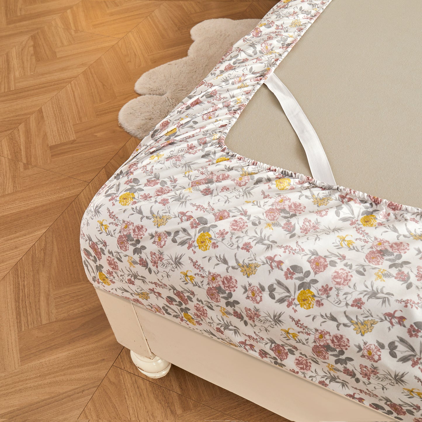 Flower Brushed Fabric Bedding